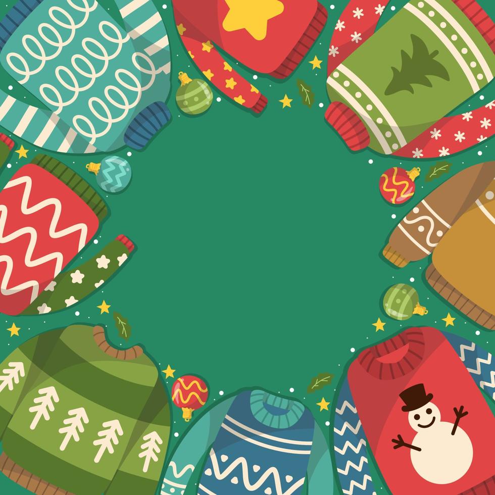 Ugly Sweater Background vector