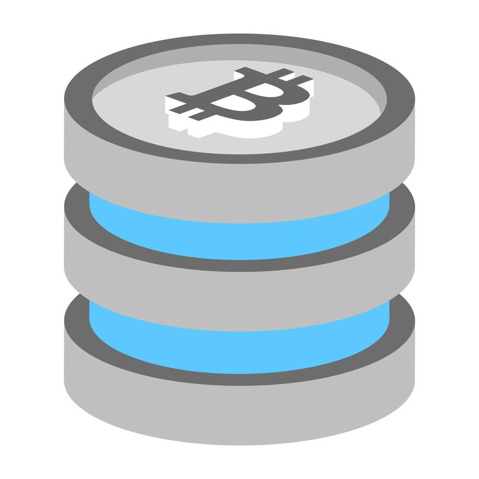 Blockchain Database Concepts vector