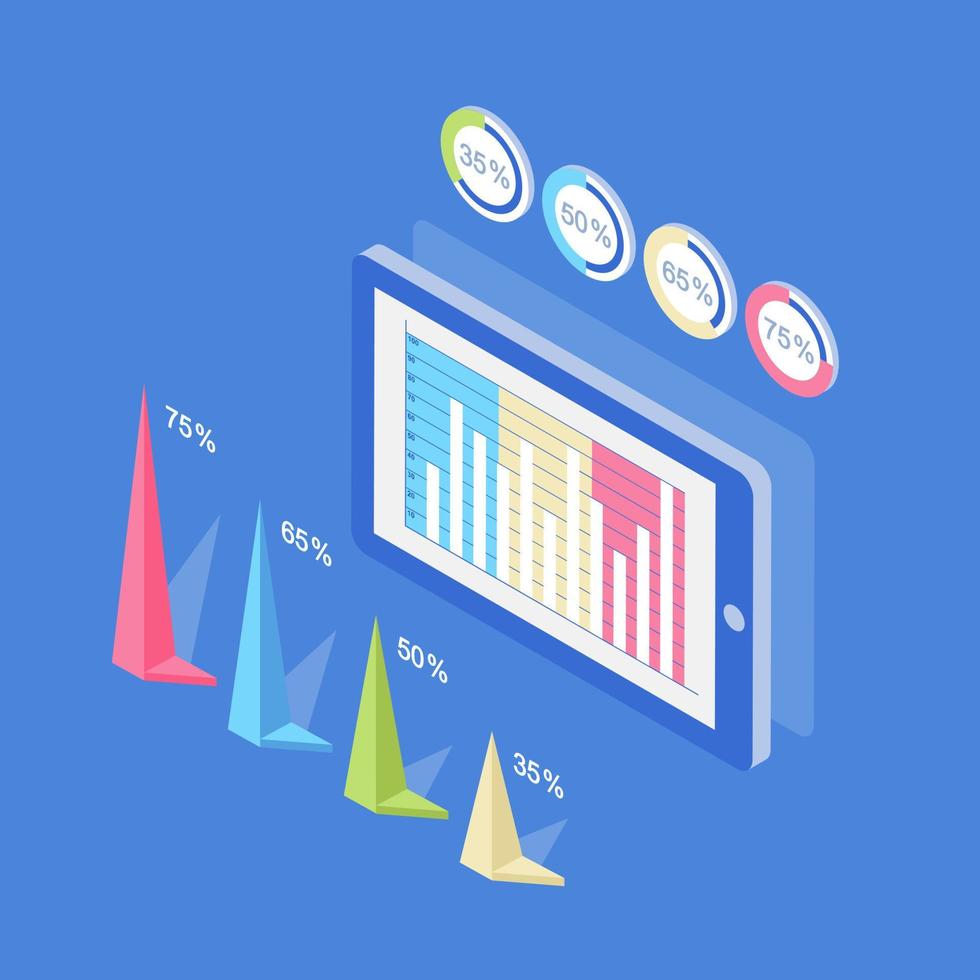 Online Infographic Concepts vector