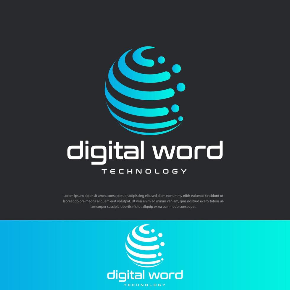 World Tech Logo Design Template vector icons