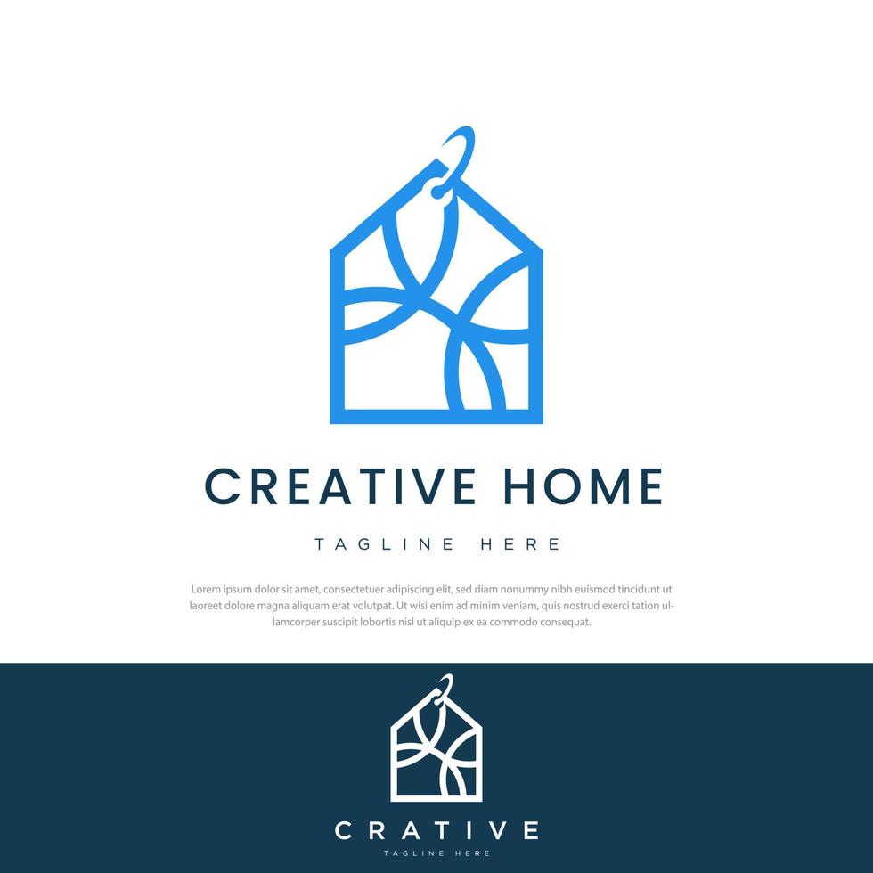 Abstract house price tag logo icon vector design,logo illustration design