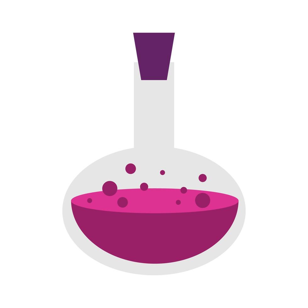 Bottle with liquid potion magic elixir vector