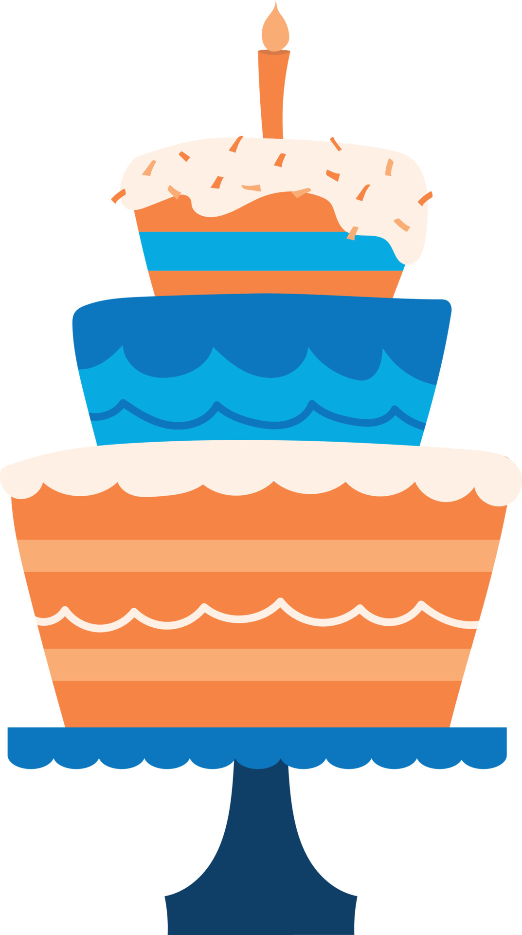 Simple cartoon birthday cake with candle 4398101 Vector Art at Vecteezy Simple cartoon birthday cake with candle 4398101 Vector Art at Vecteezy