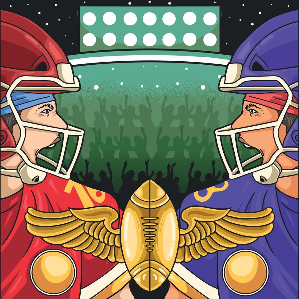 Super Bowl Champion Concept vector