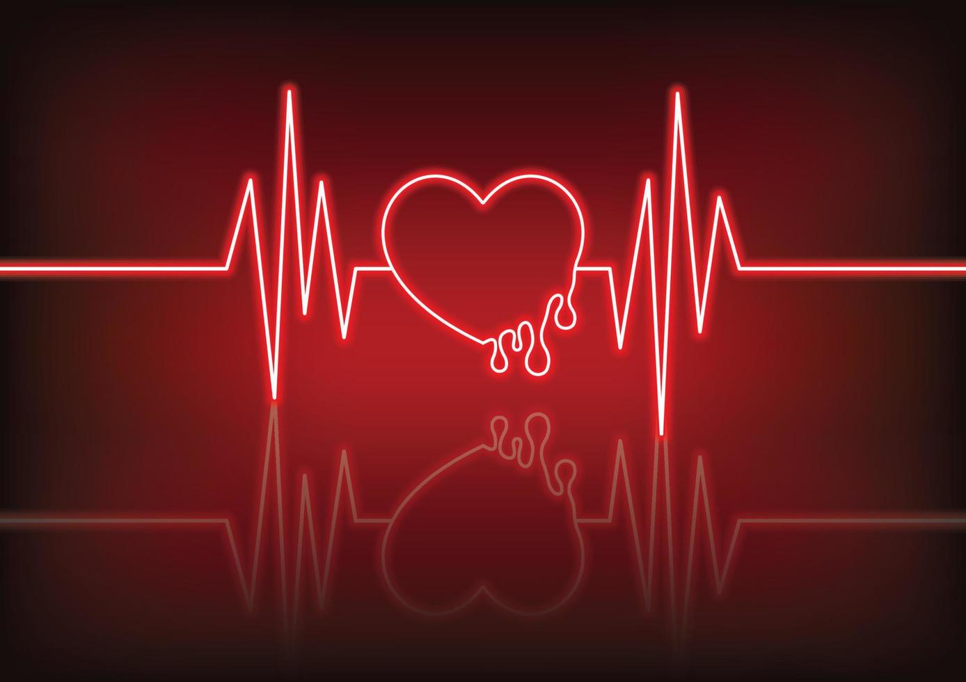 valentine's day neon heart love season background vector