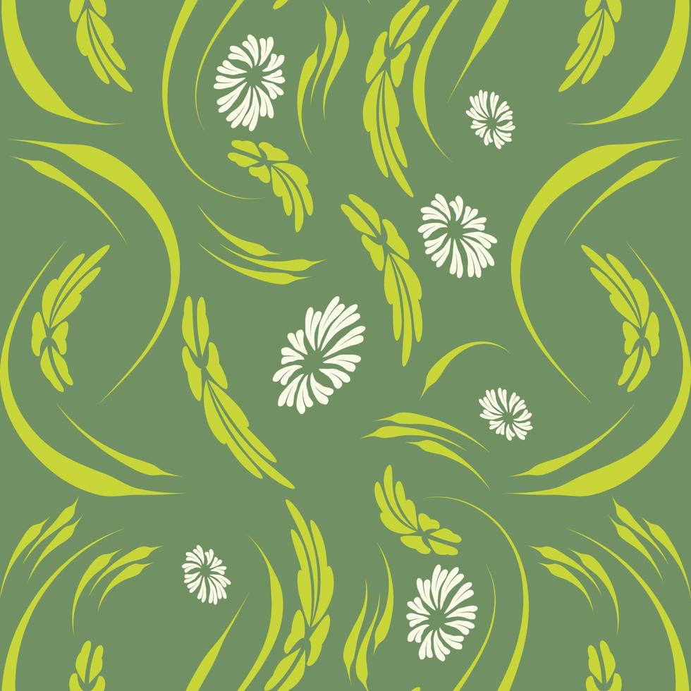 Folk flowers print Floral pattern Ethnic art vector