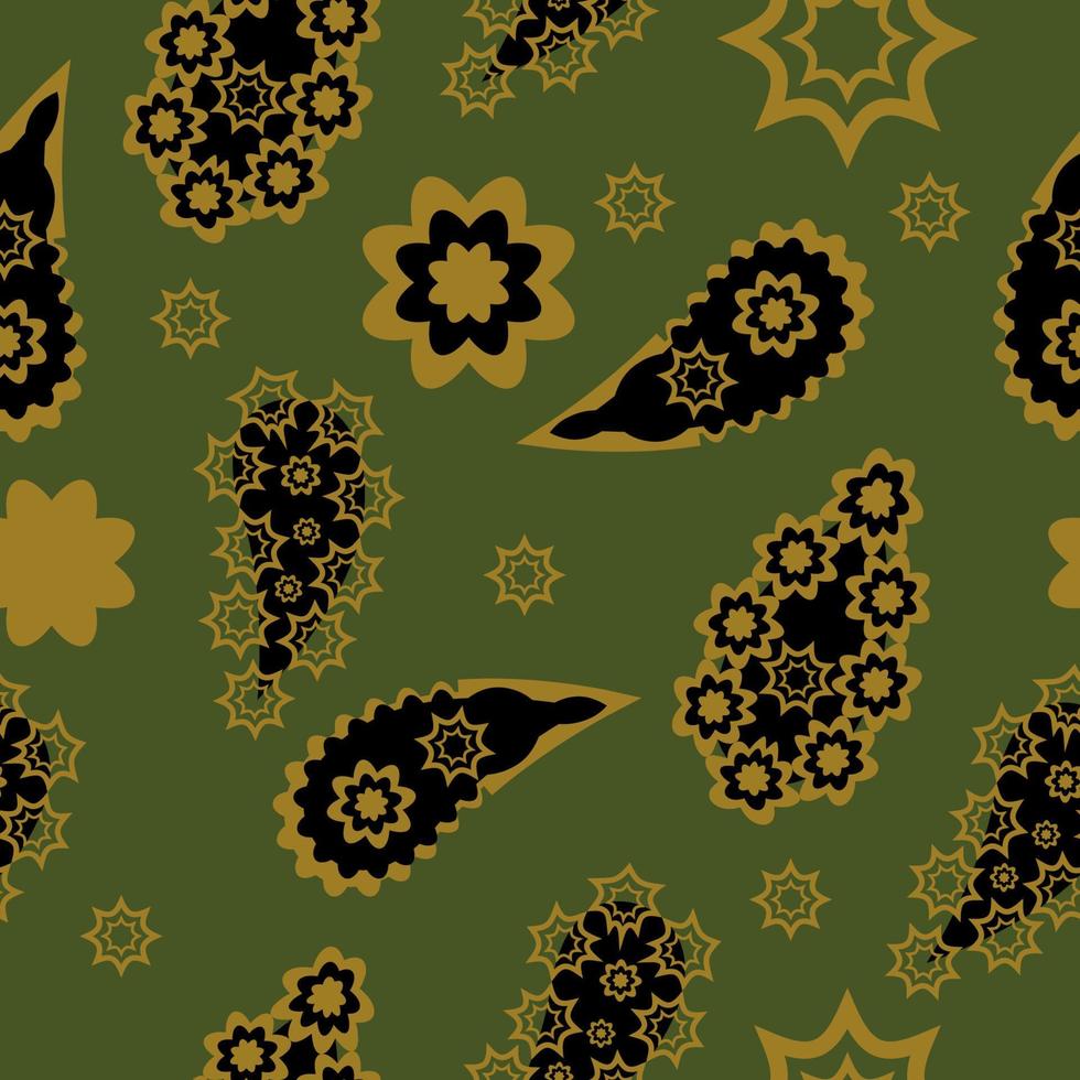 Floral pattern paisley style Paisley pattern. Doodle vector background