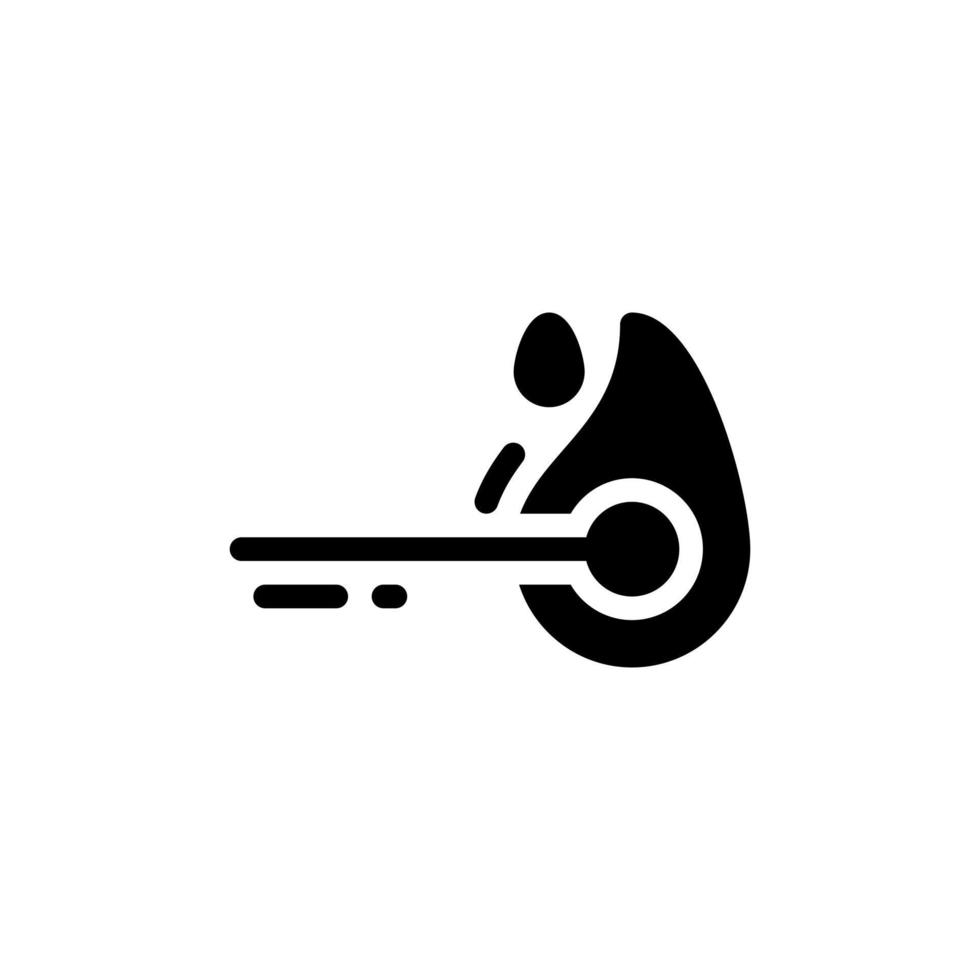 lighter glyph style icon isolated on white background vector