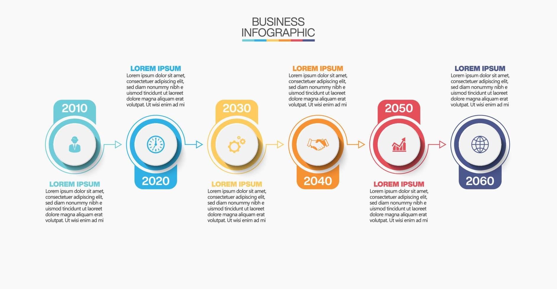 Presentation infographic template vector