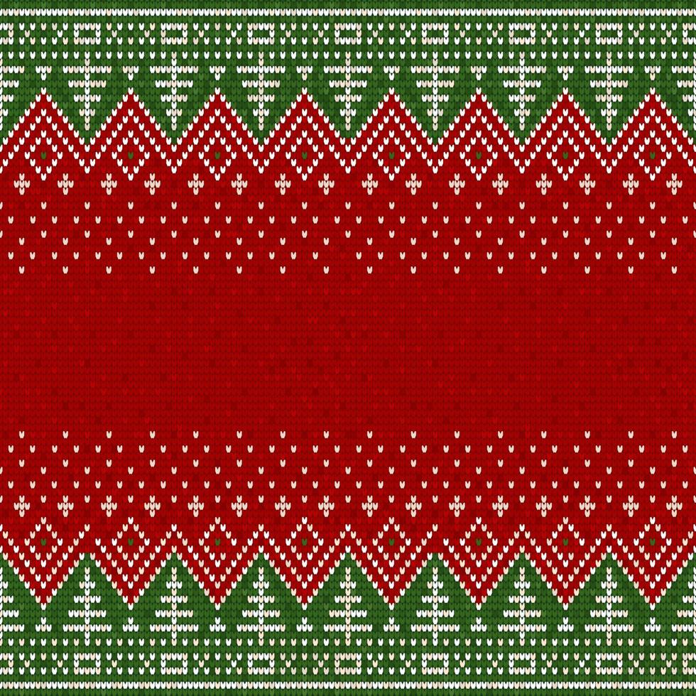 Ugly Sweater Pattern Seamless Background vector