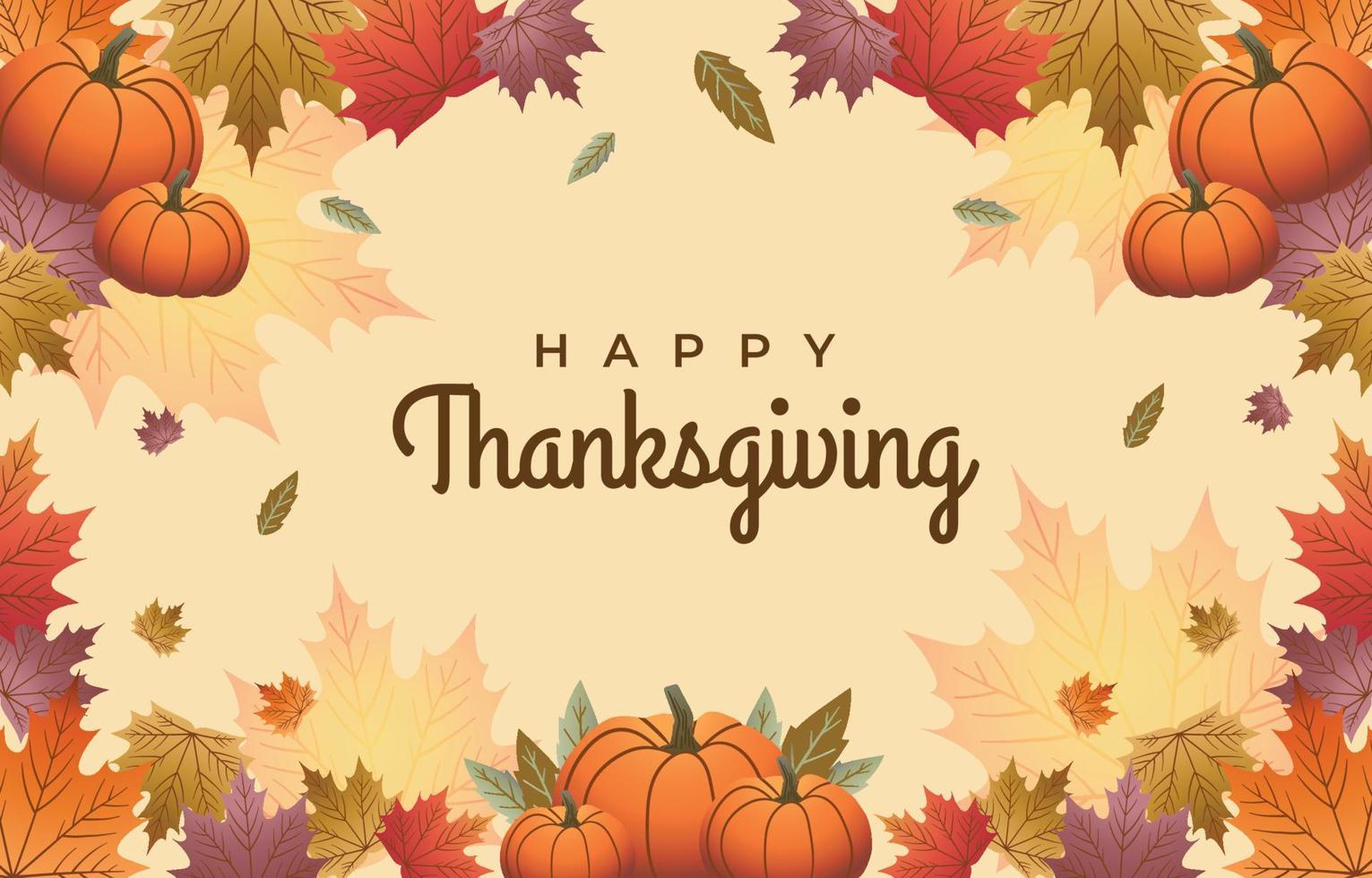 Happy Thanksgiving Background vector