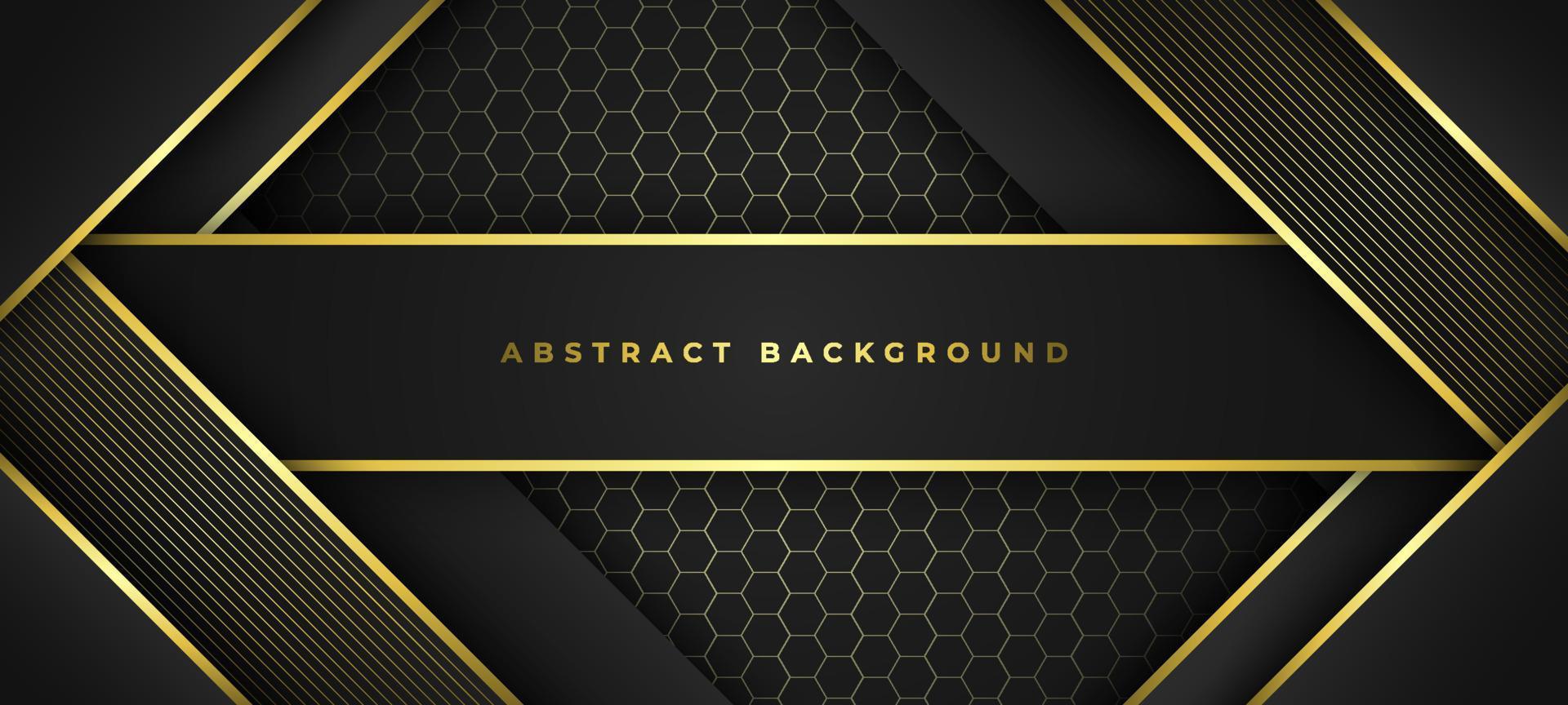 Abstract Black and Gold Background vector