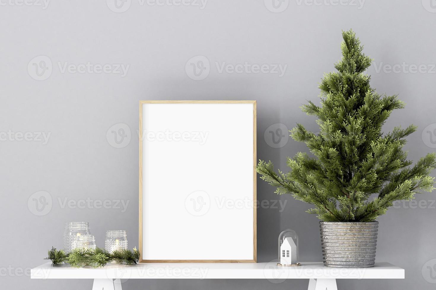 Frame Mockup Christmas, 3D rendering - 950 photo