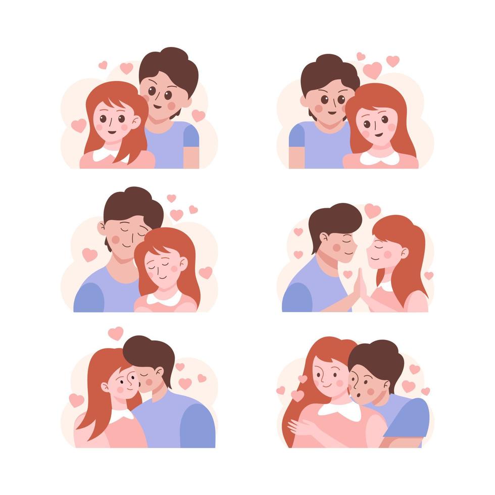 Valentine's Day Couple Characters vector