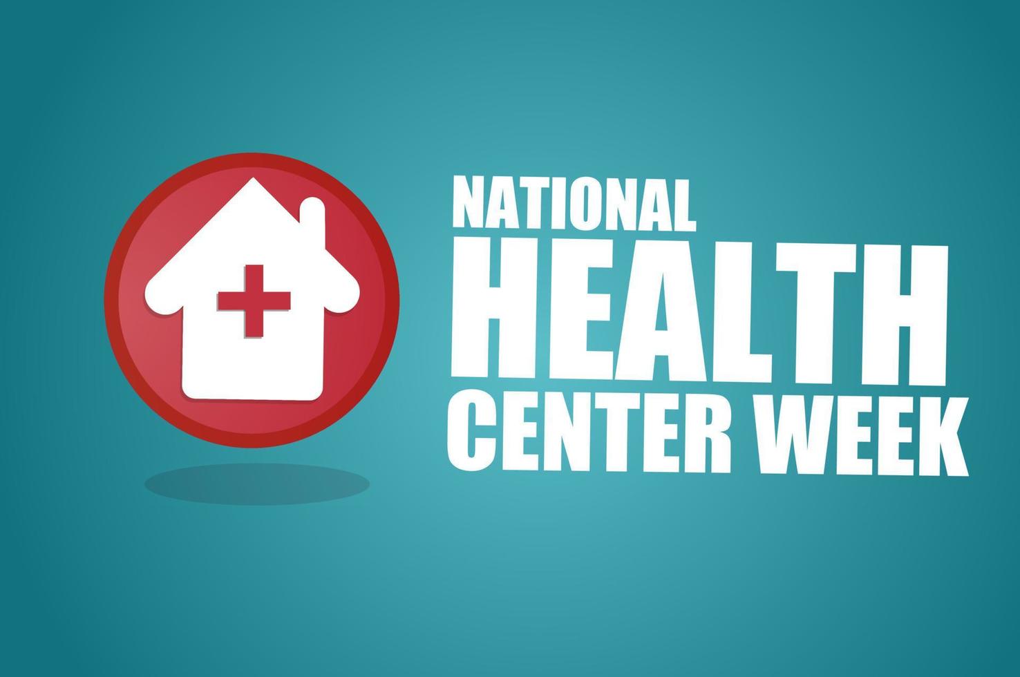 National health center weeok vector illustration