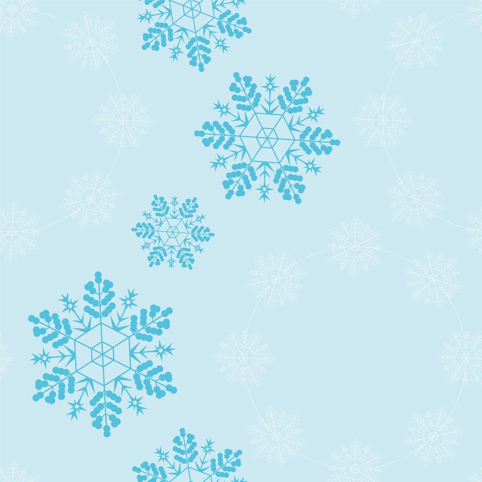 Snowflakes Seamless Background Pattern Blue color photo