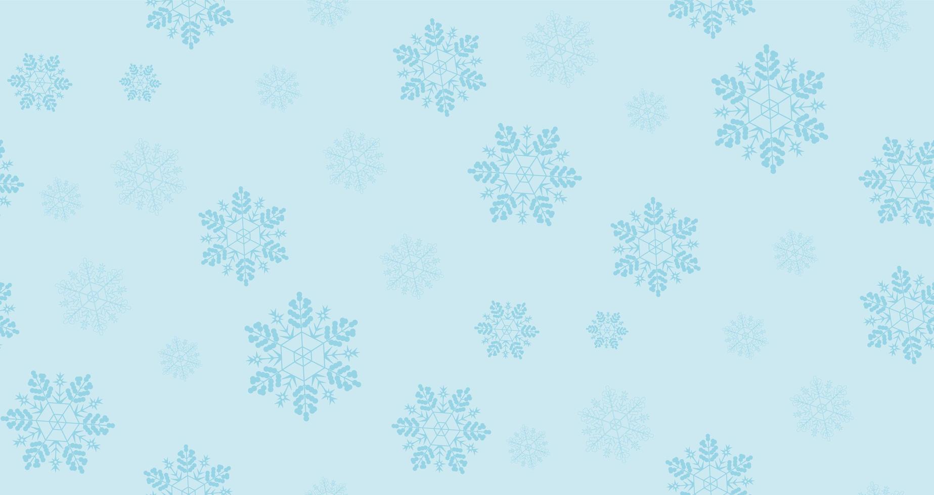 Snowflakes Seamless Background Pattern Blue color photo