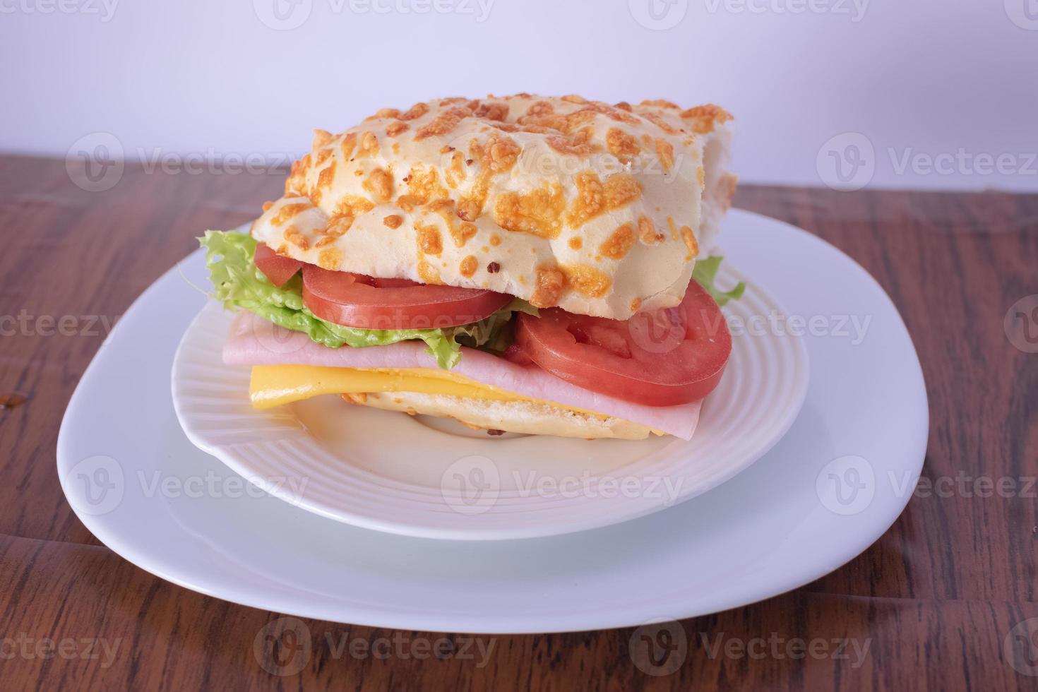 sandwich with salad photo