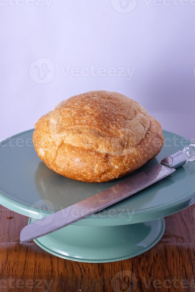 round italian bread photo