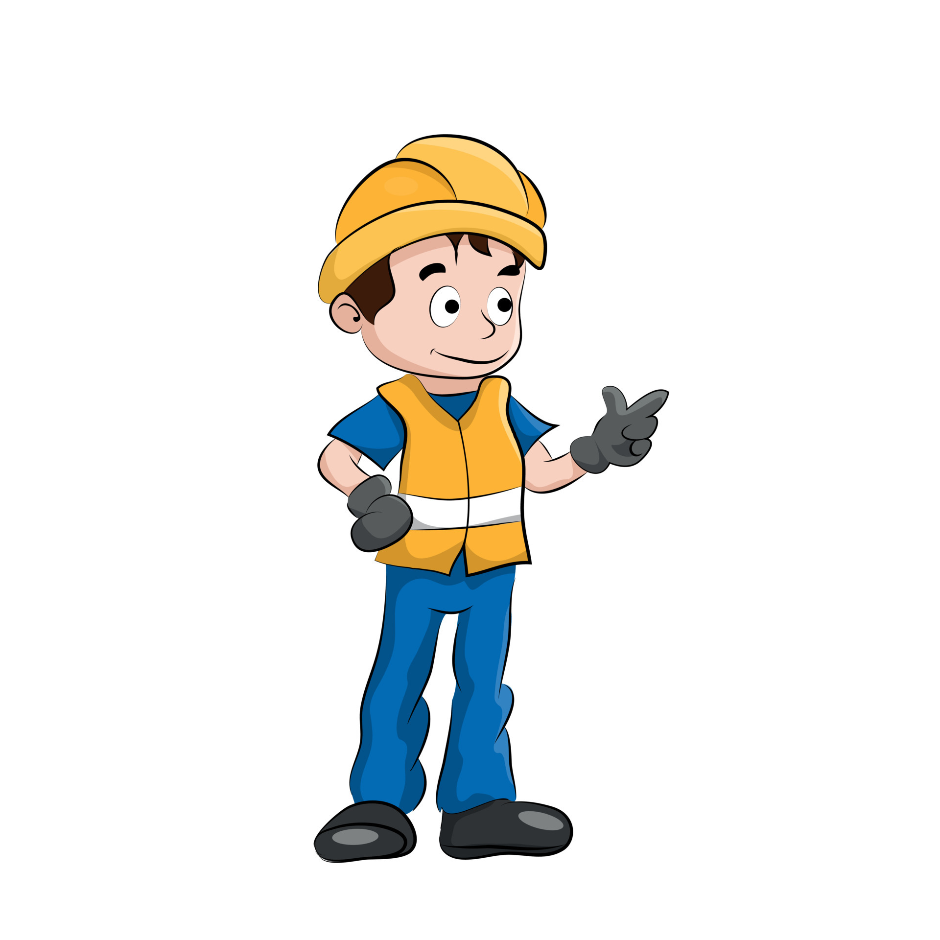Vector design of worker with his personal protective equipment 4406148  Vector Art at Vecteezy