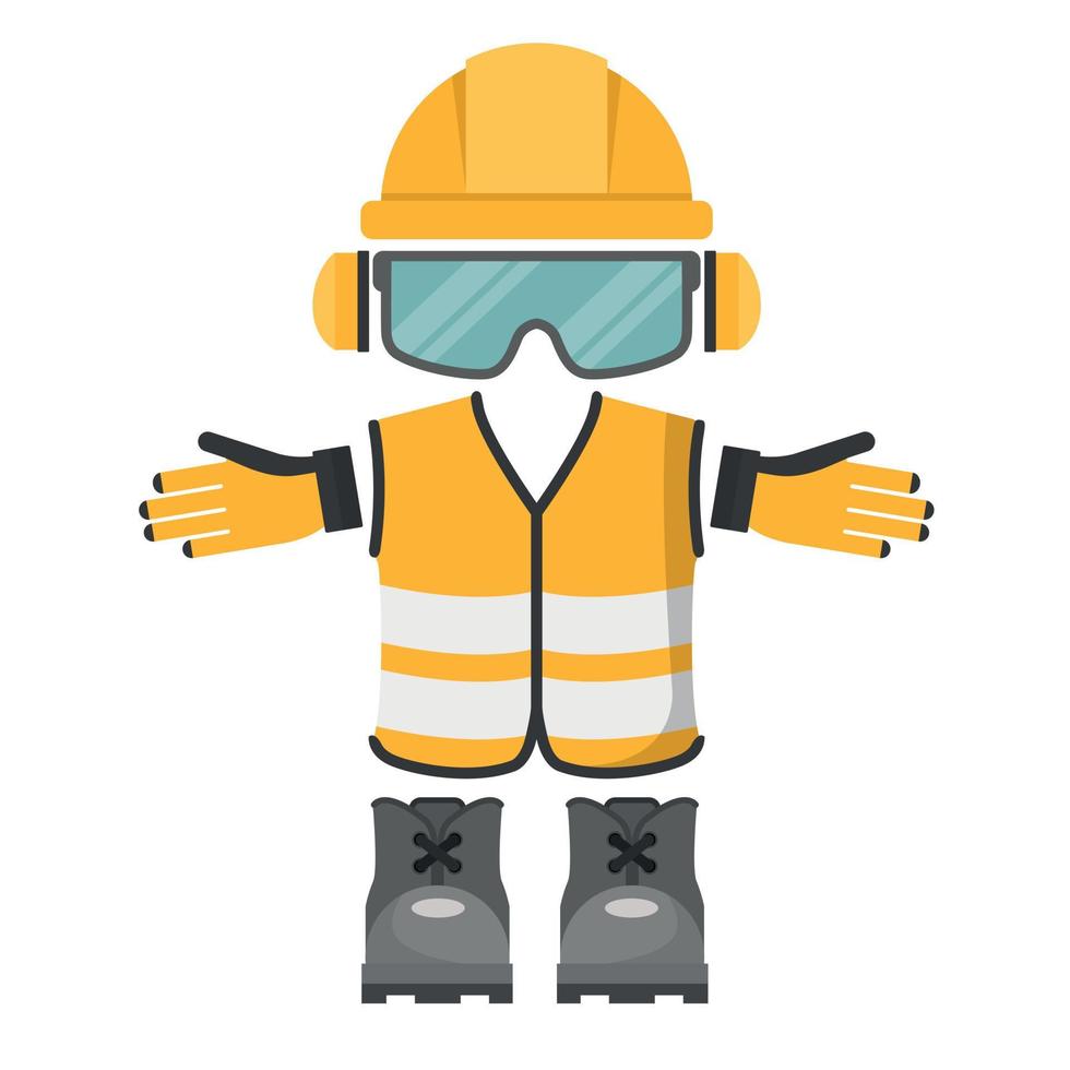 Vector design of personal protective equipment for work. Occupational Health and Safety