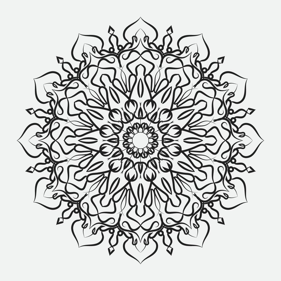 patrón circular mandala elementos de decoración de arte vector