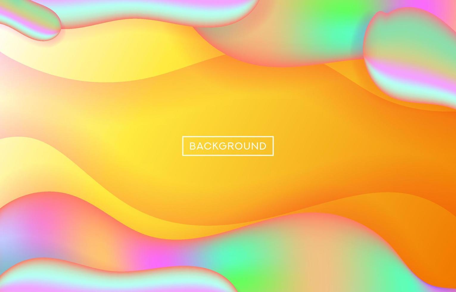 Futuristic Yellow Fluid Background vector