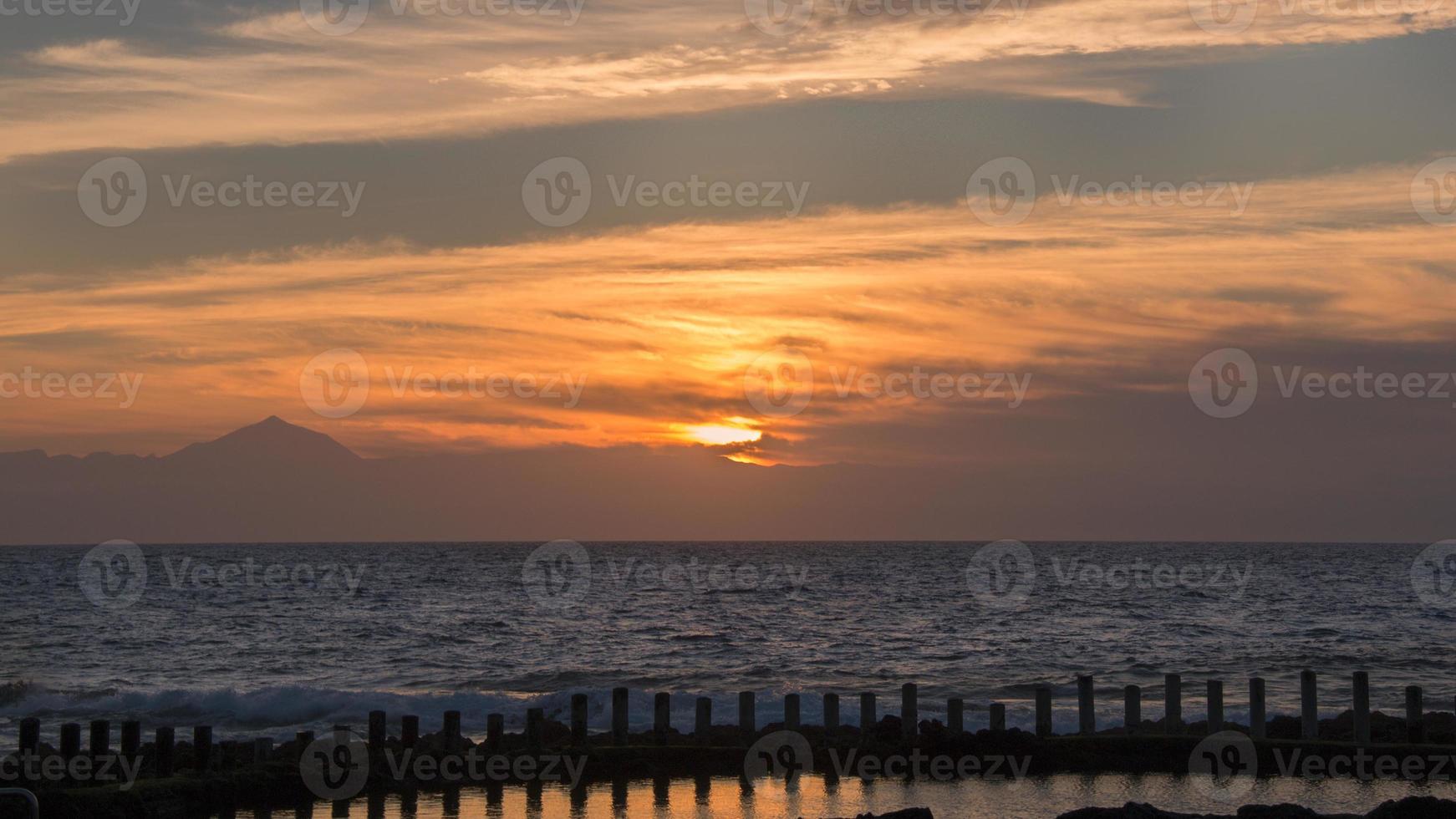 atardecer en gran canaria foto