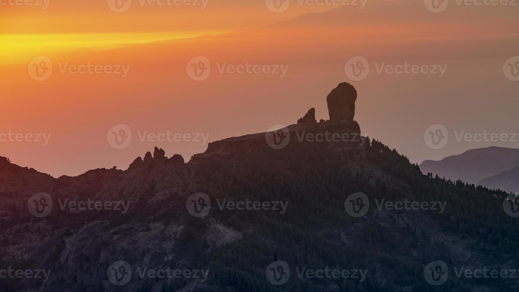 mountains on the summit of gran canaria photo