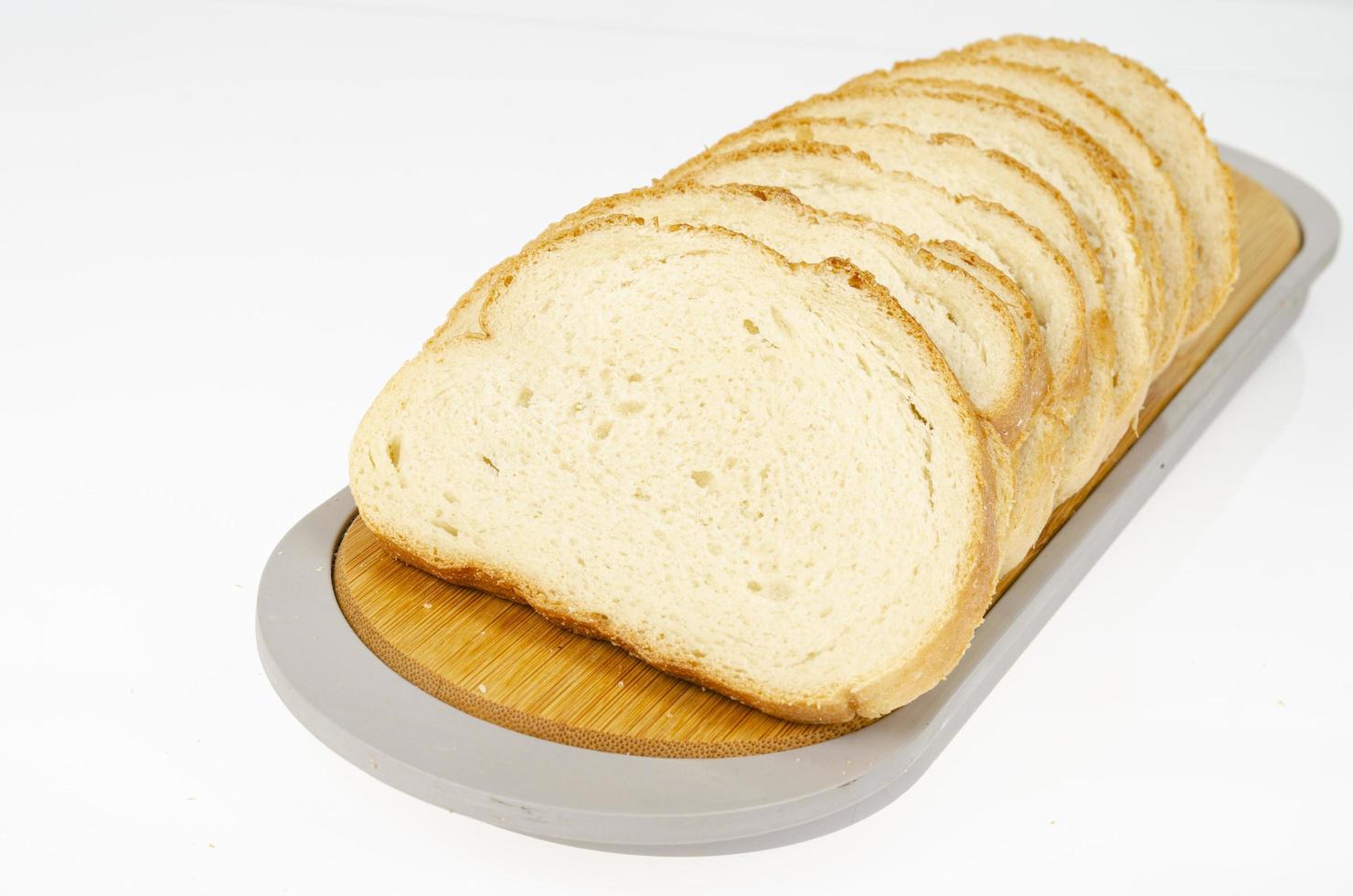 the Sliced wheat bread sandwiches. Studio Photo