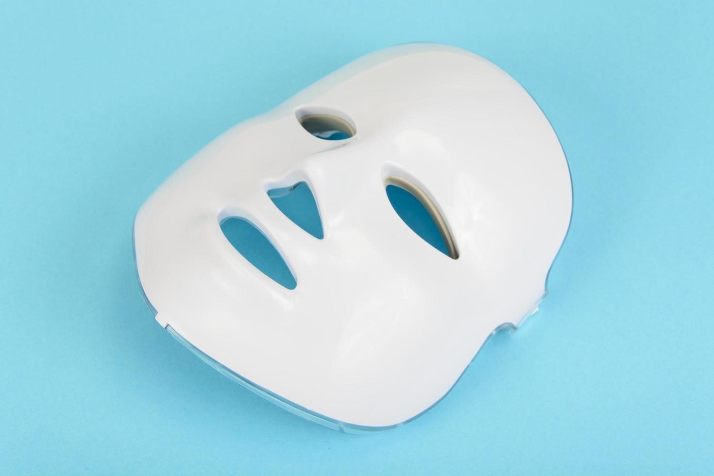LED face mask. A device for lightening and rejuvenating the skin. Collagen therapy. photo