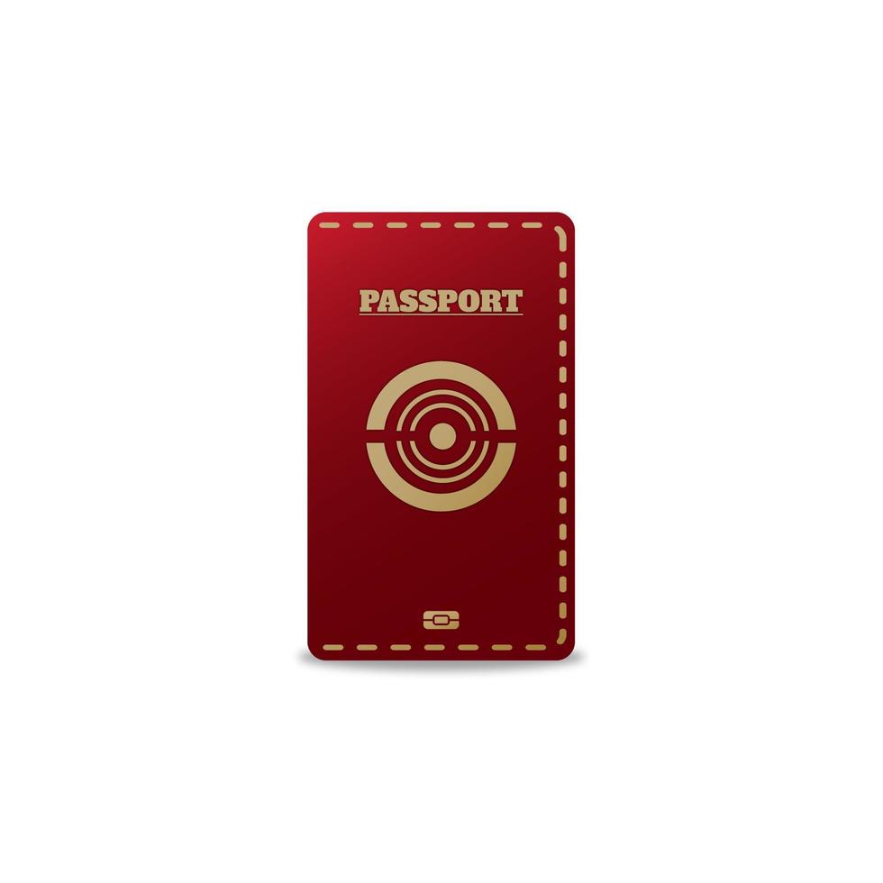 Passport template illustration vector