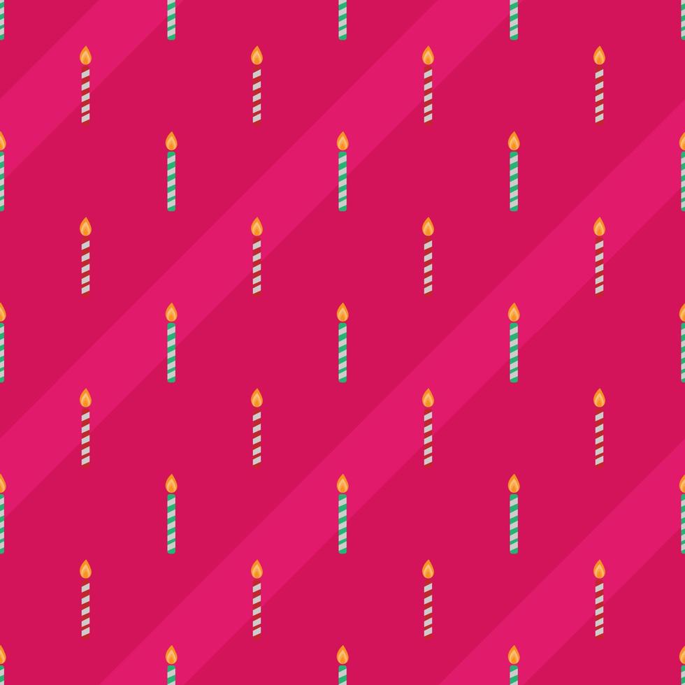 diseño de velas de patrones sin fisuras con textura colorida. fondo rosa. diseño de alimentos para papel tapiz, telón de fondo, portada, venta, pegatina y diseño gráfico. ilustración vectorial vector