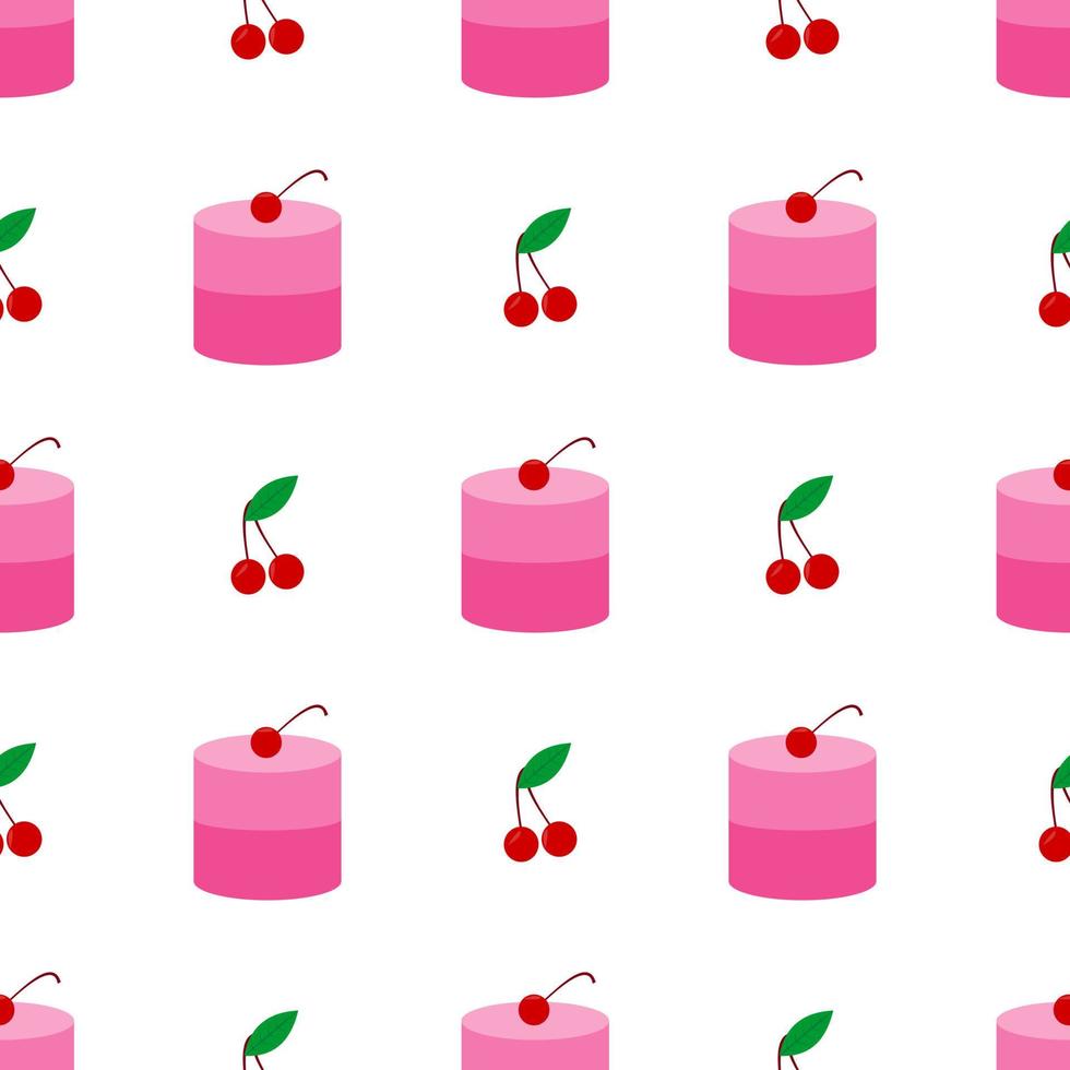seamless pattern pudding cake design. 4411996 Vector Art at Vecteezy