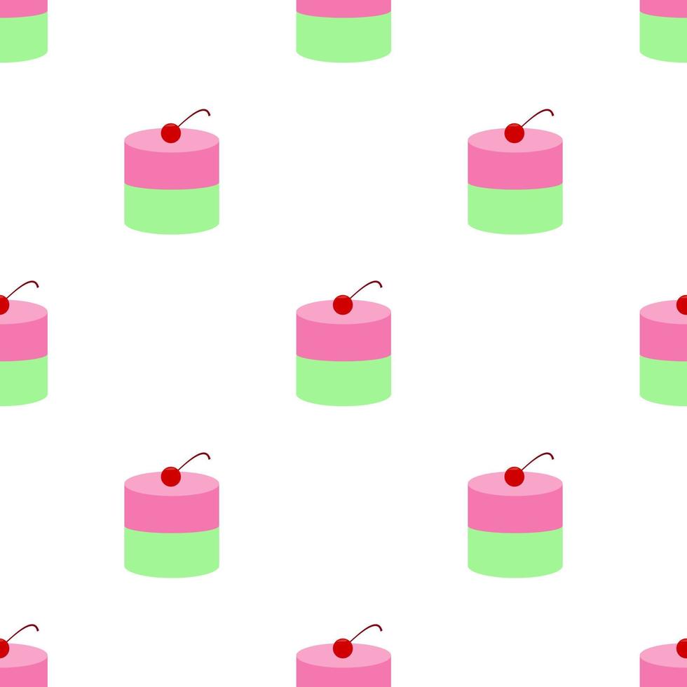 seamless pattern pudding cake design. vector