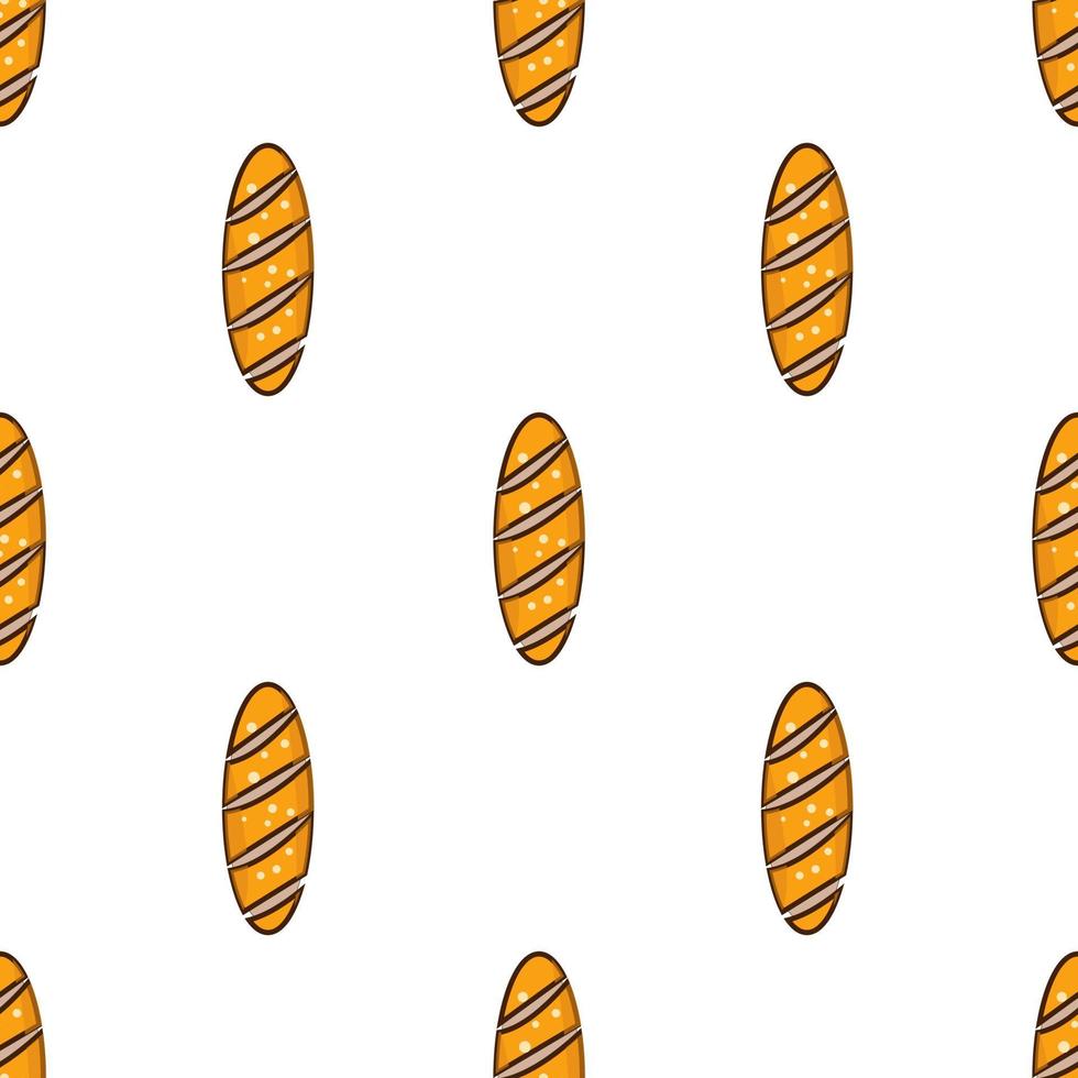seamless pattern bread design vector