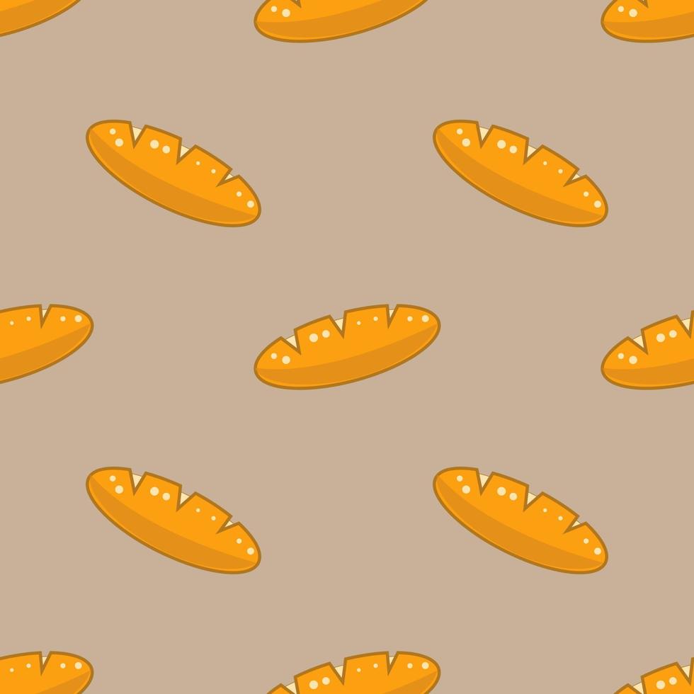 seamless pattern bread design vector