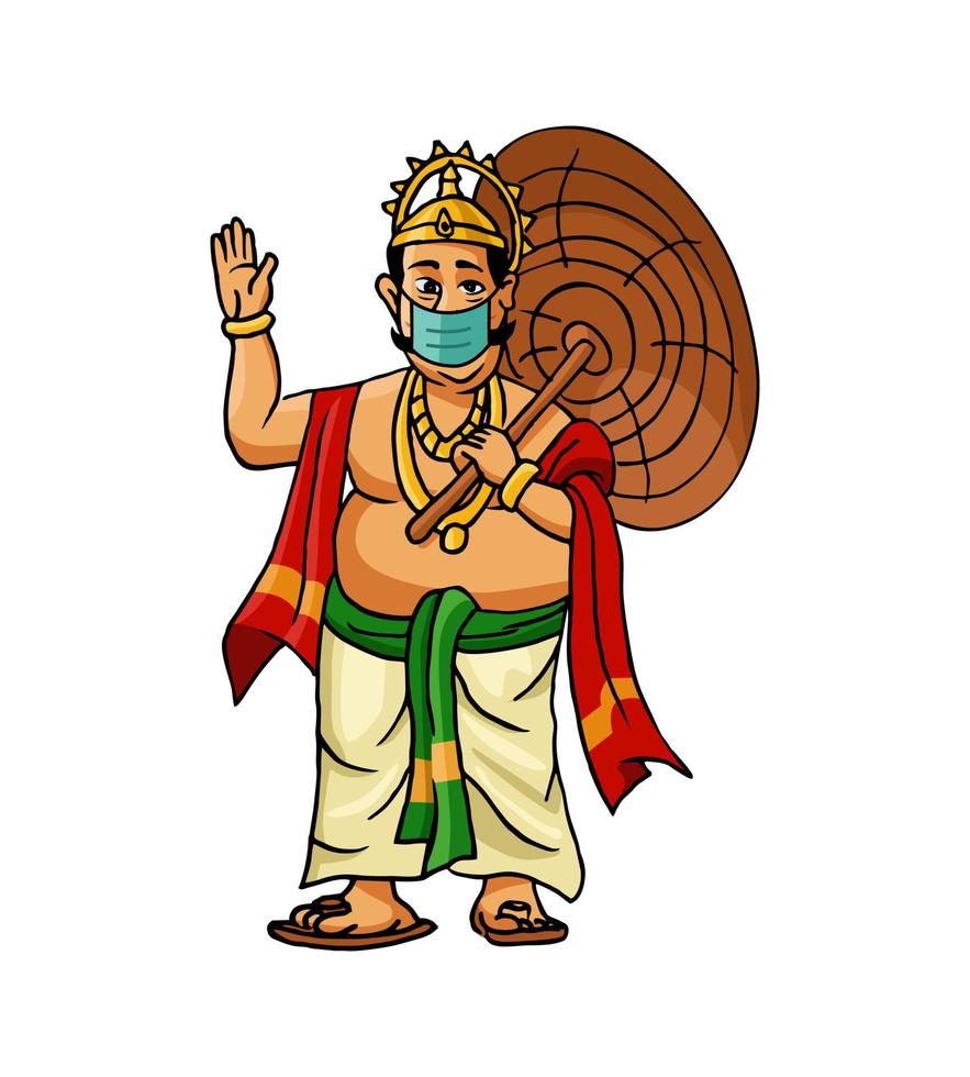 Maveli wear mask.cdr vector