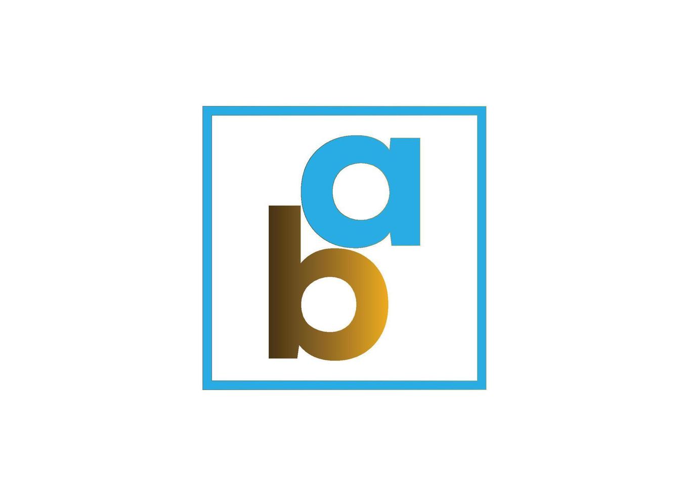 Initial Letter BA Logo or Icon Design Vector Image Template
