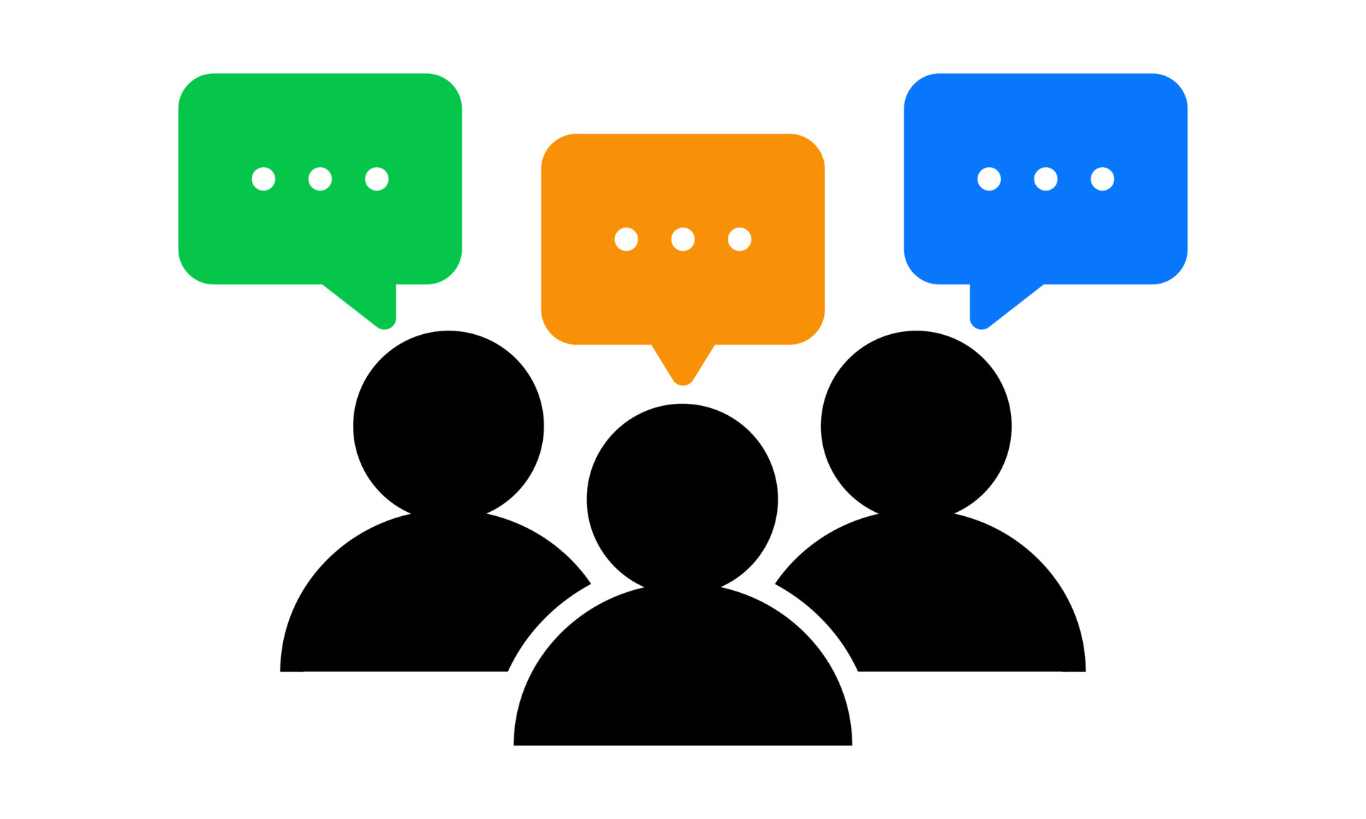 Flat Vector Illustration Of Group Of People Doing Discussion Suitable