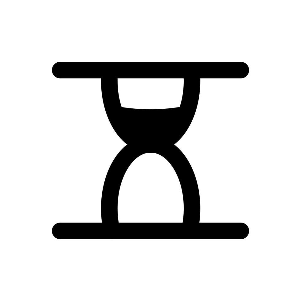 Hourglass icon illustration for business and management on isolated background vector