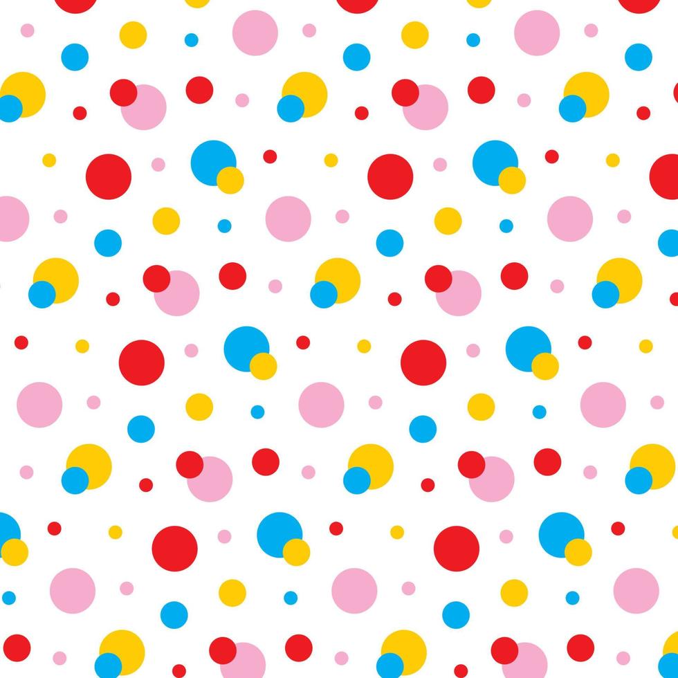 polka dot colorful pattern background vector editable 4413418 Vector ...