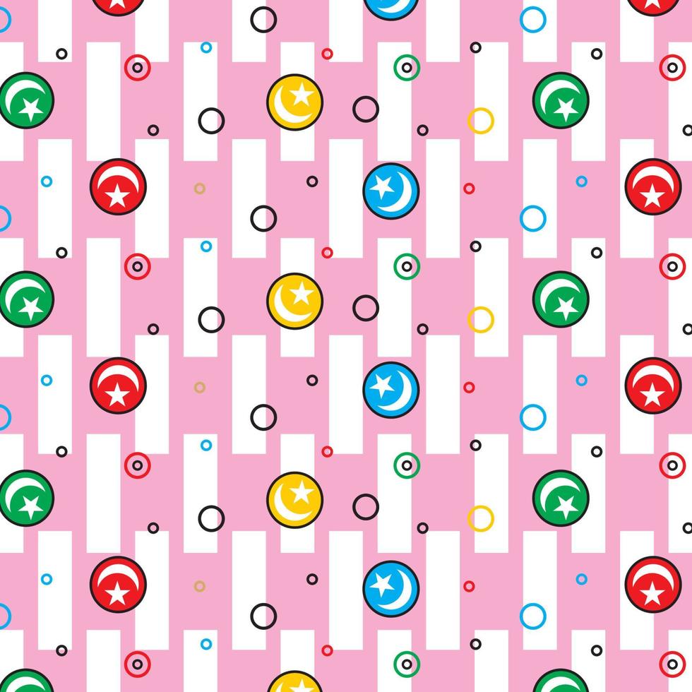 polka dot colorful pattern background vector editable