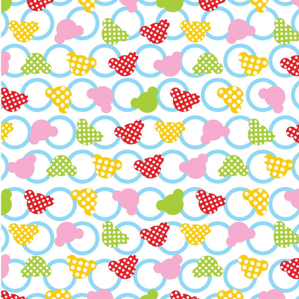 polka dot colorful pattern background vector editable