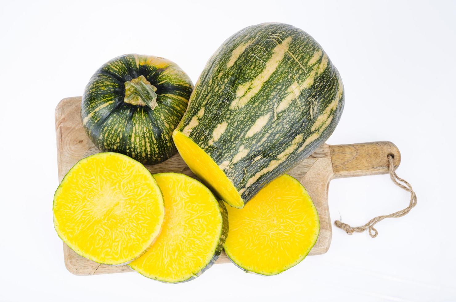 Ripe raw butternut squash, sliced. Studio Photo. 4415179 Stock Photo at