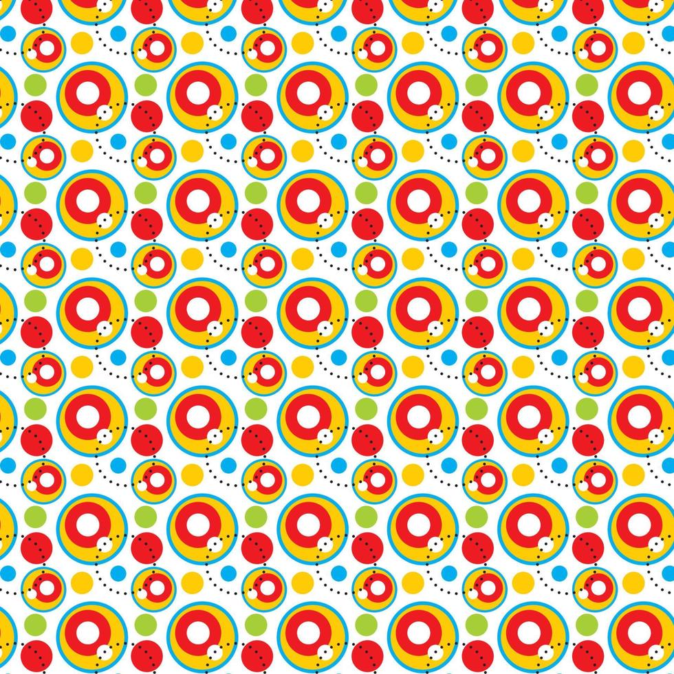 polka dot colorful pattern background vector editable