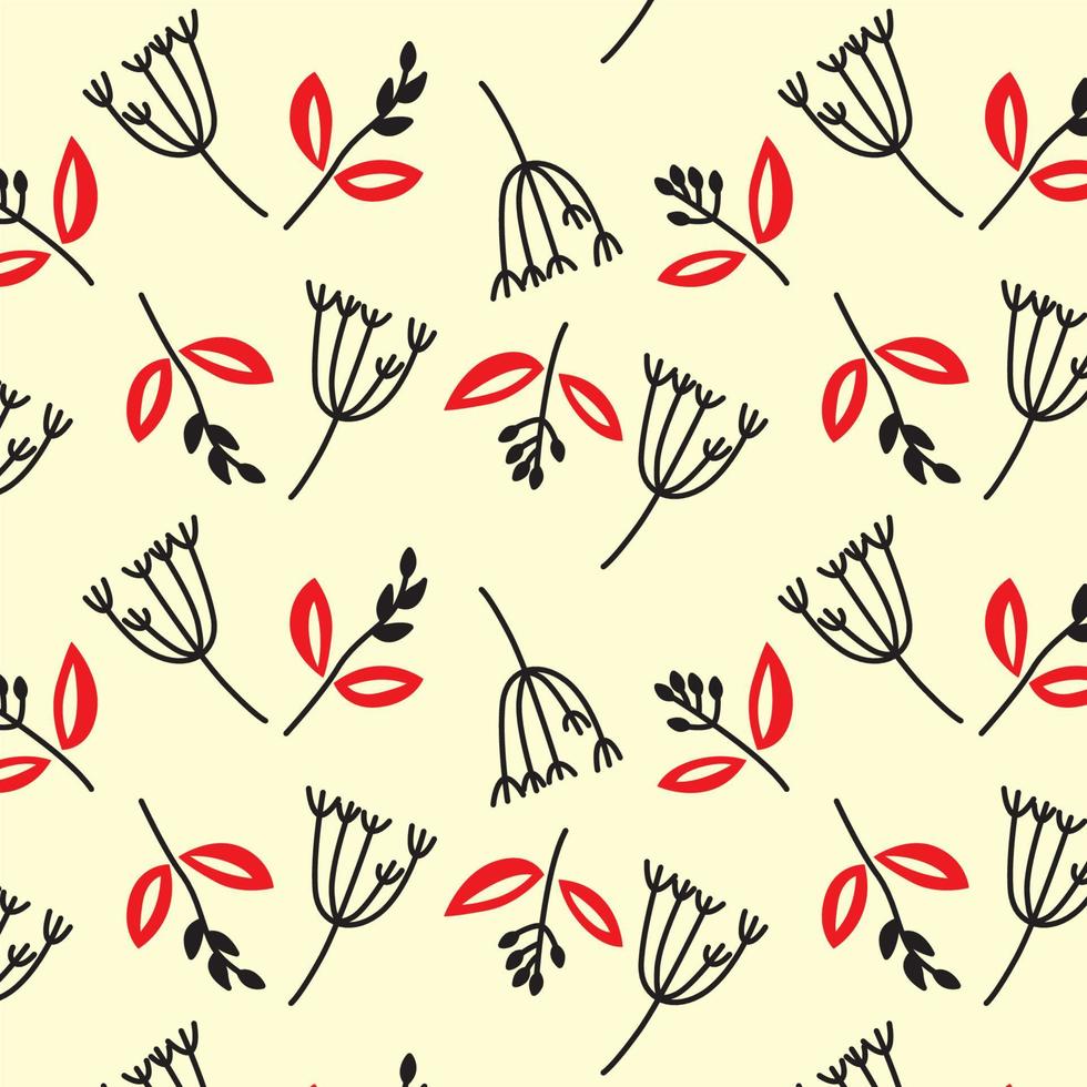 flower pattern background wallpaper vector illustration editable