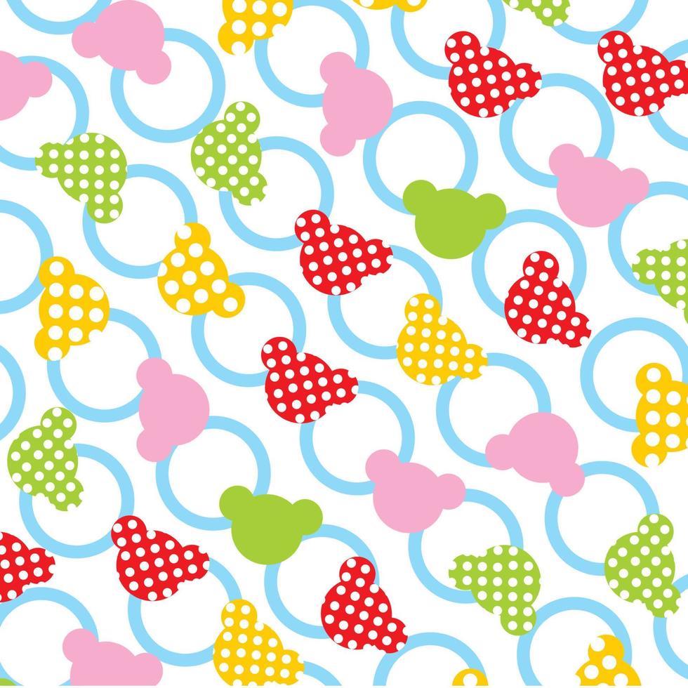 polka dot colorful pattern background vector editable