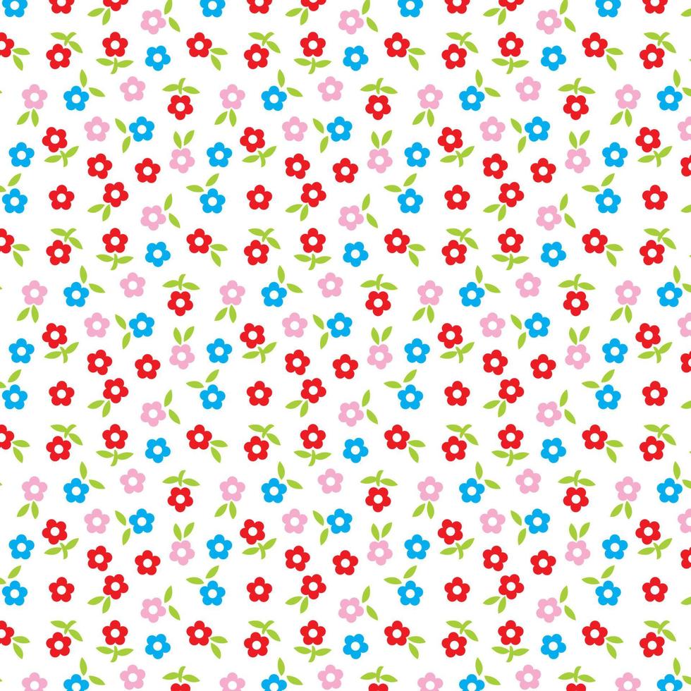 flower pattern background wallpaper vector illustration editable