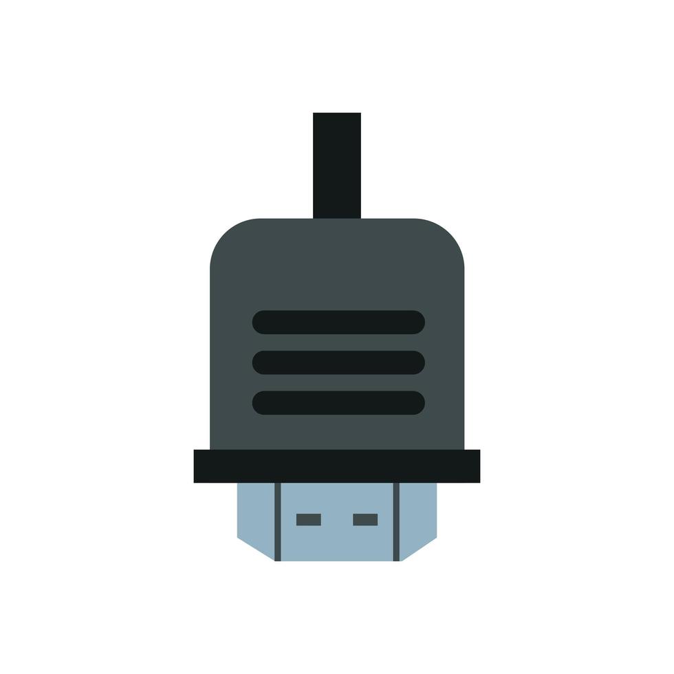 Icono aislado de conexión de cable USB vector